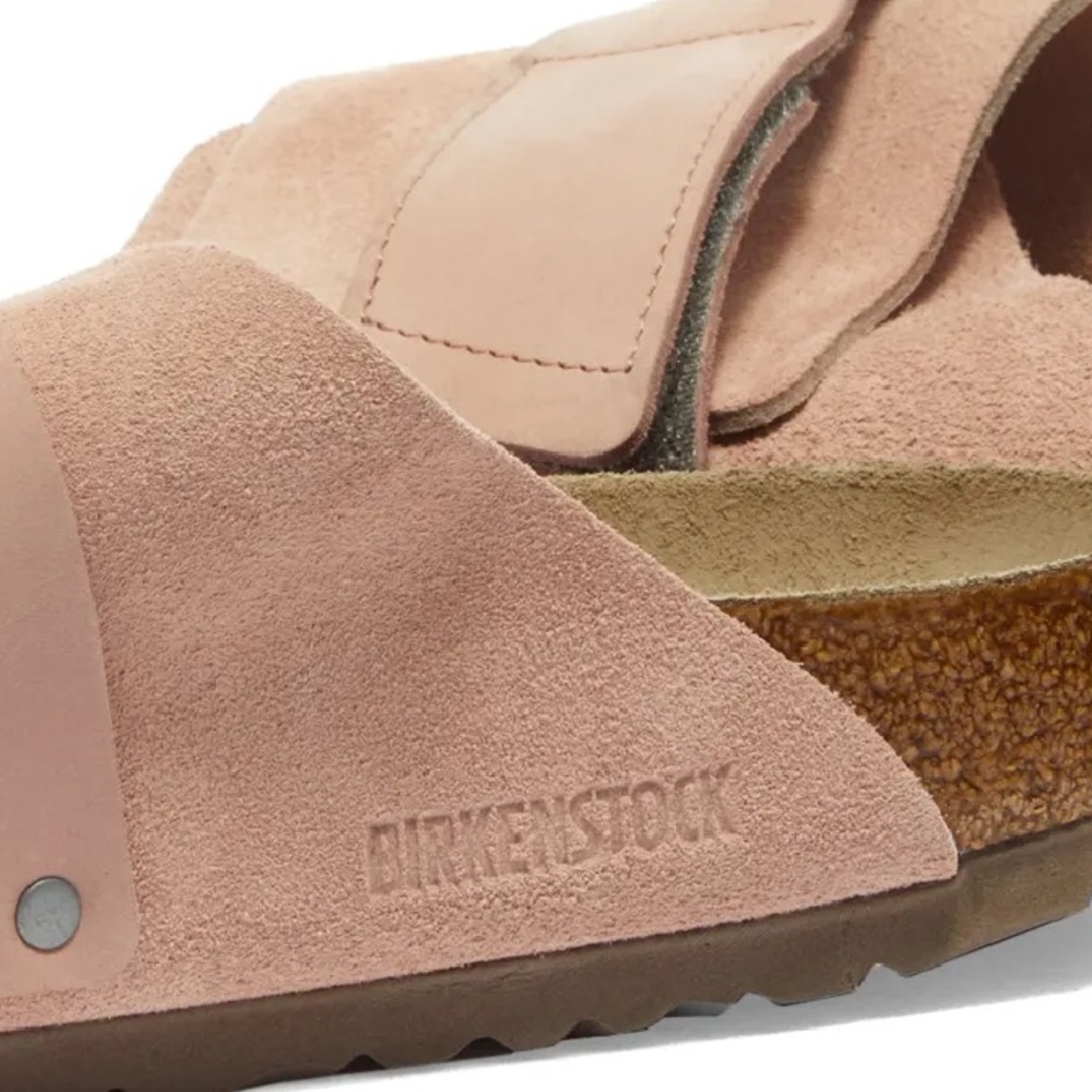 BIRKENSTOCK GERMANY SOFT FOOTBED KYOTO UNISEX SZ 38 EU/ 7-7.5 US IN SOFT PINK - Picture 14 of 15